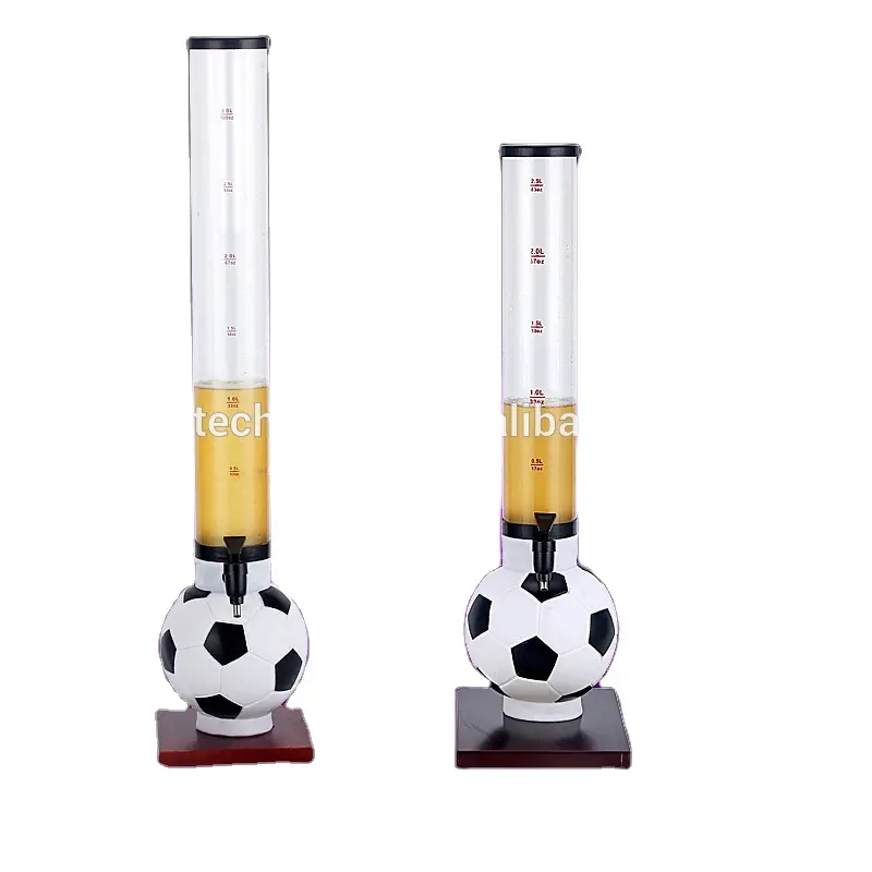 OEM football/soccer base beverage dispenser beer tower with ice core