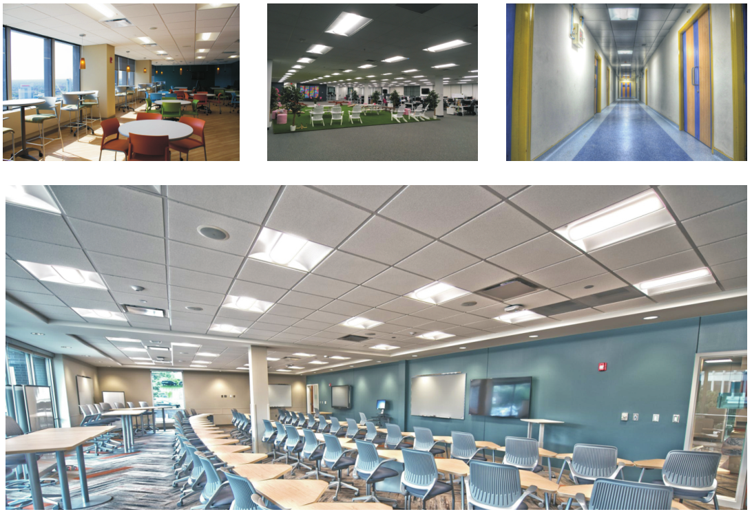 Wireless smart control led troffer light 3000k-6000k CCT tunable LED Troffer Light 2x2ft 2x4ft 24w 30w 40w