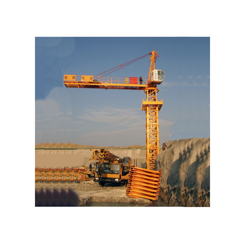 Factory Wholesale 6t Lifting Speed 0-80m Tower Crane Equipment crane accessories