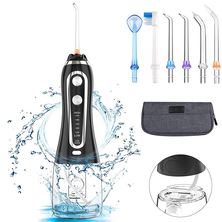 Super Quality Water Flosser Cordless Teeth Cleaner Portable Dental Oral Irrigattor IPX7 Waterproof Rechargeable Water Flossing