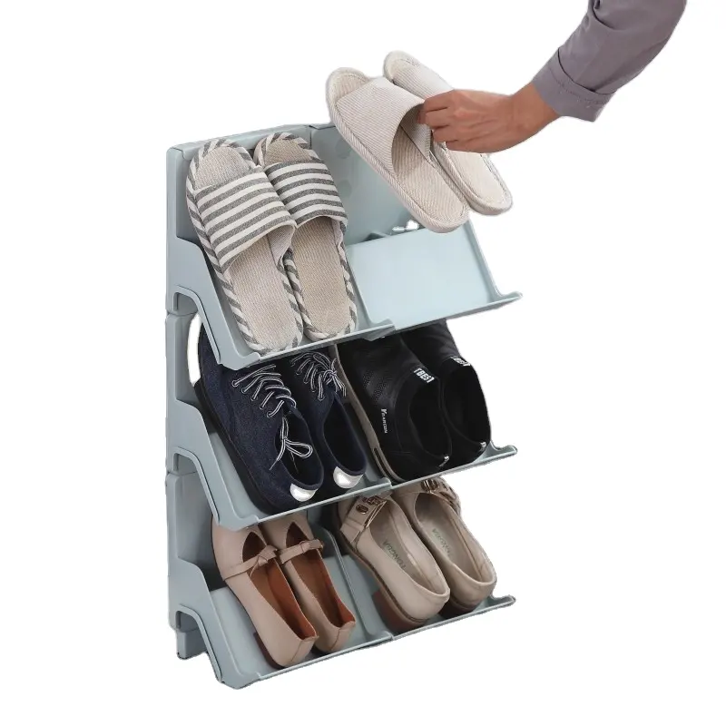 Hot Selling Custom Plastic For Household Shoes Racks Cabinet Wholesale Shoes Storage Organizer