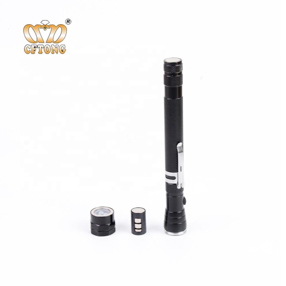 Hot Sale High Quality Magnetic Head Pick Up Tool Flexible Telescopic LED Search Flashlight Portable Flashlight Police