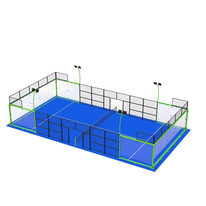 2022 New Design Hot Sale Best Quality Outdoor Panoramic Padel Court Supplier