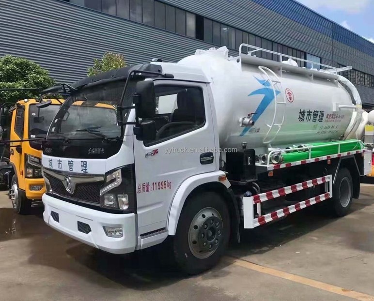Dongfeng EQ5090T 4x2 вакуумный грузовик для всасывания сточных вод 6 куб. М для продажи