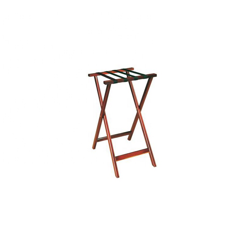 Customized hotel interior wooden design mini luggage rack