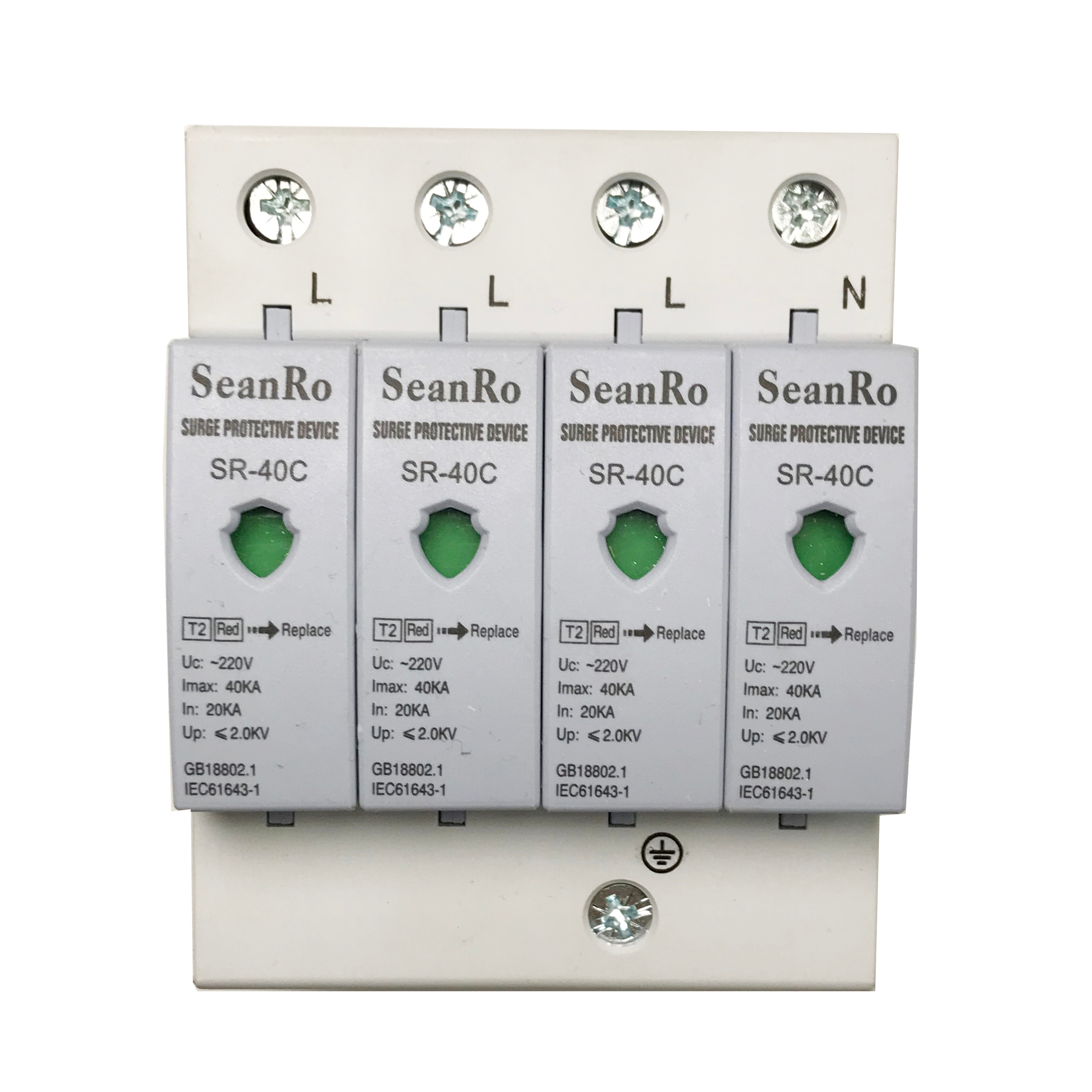 SeanRo AC SPD 1P 2P 3P 4P устройство защиты от перенапряжения AC DC