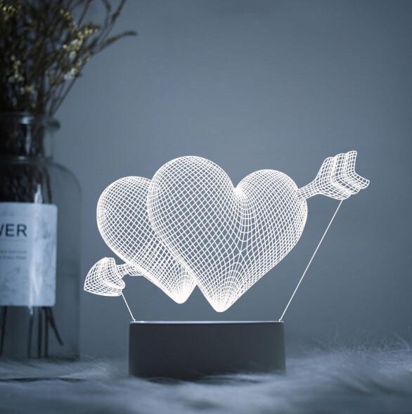 3D ночные светильники Оптическая иллюзия лампы для мотоциклов LED ночные светильники акрил свет декоративные подарок детей