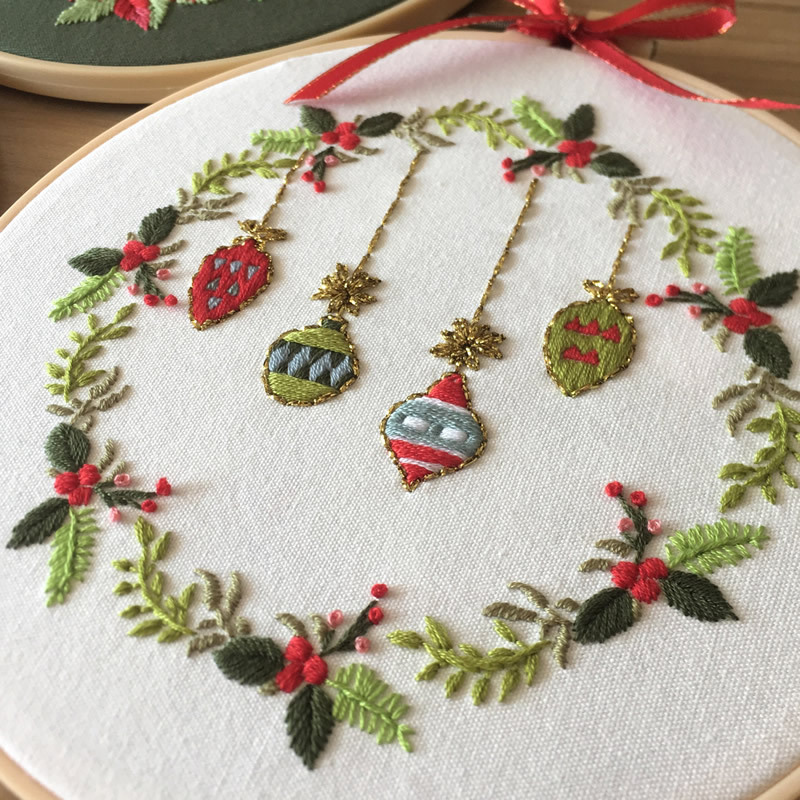Cr-B215 Hot Selling Modern Custom Cross Stitch Kit Christmas DIY Embroidery Kit For Beginners With Pattern And Instructions
