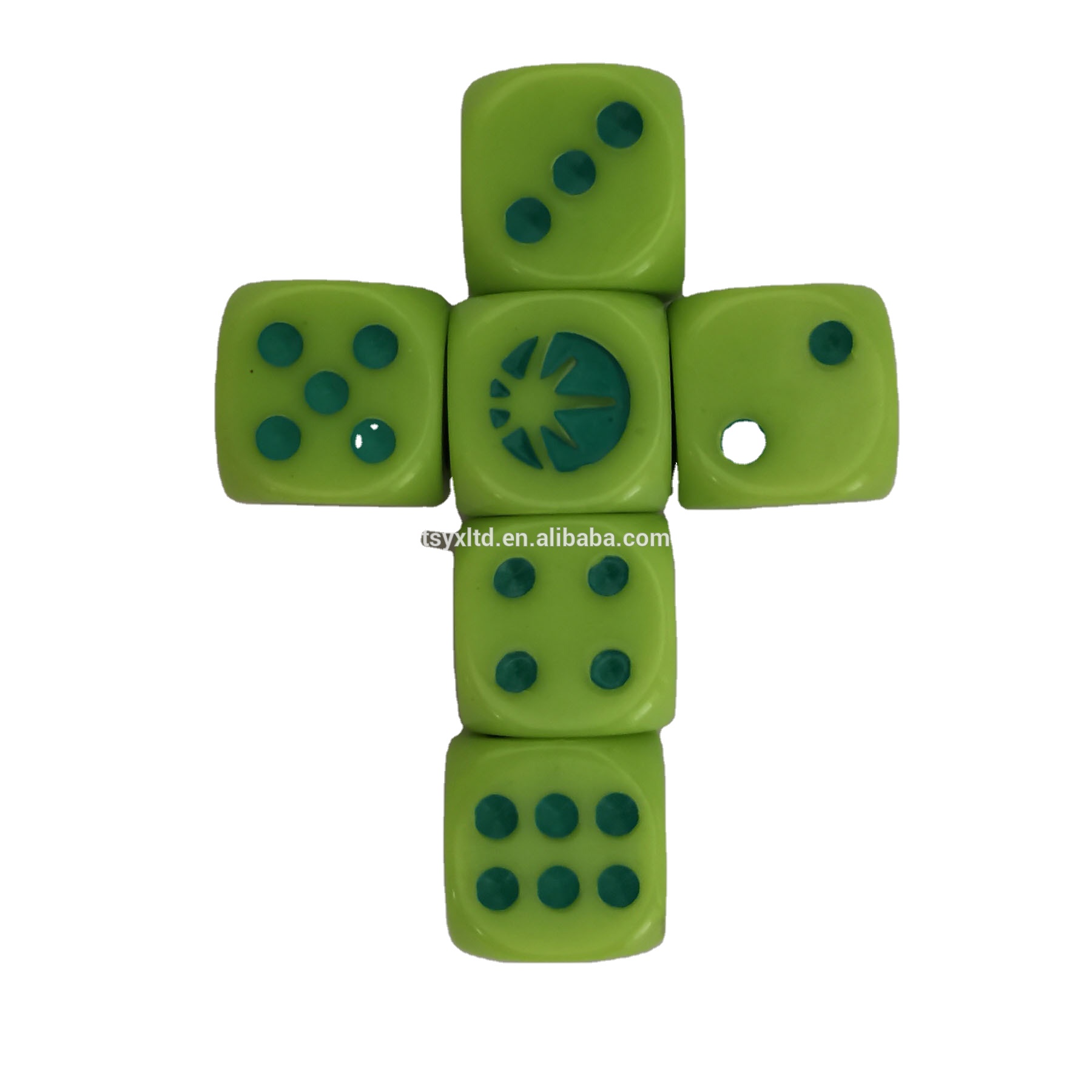 Best sale custom logo acrylic dice sets