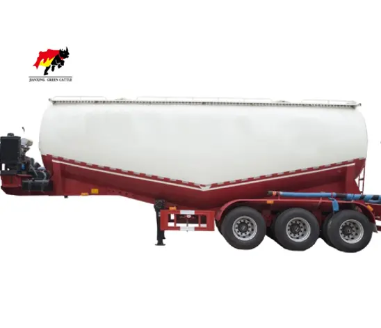 China factory 3 Axle 42000 Liters 45 Cubic Dry Bulk Cement Tanker Semi Trailer