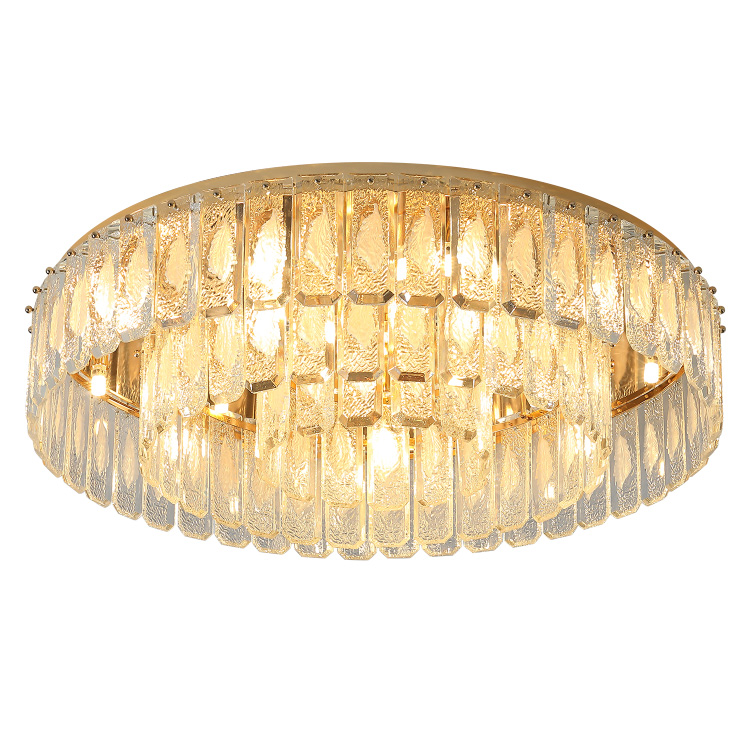 Nordic Modern Luxury Ceiling Metal Crystal Chandelier With Customized Service