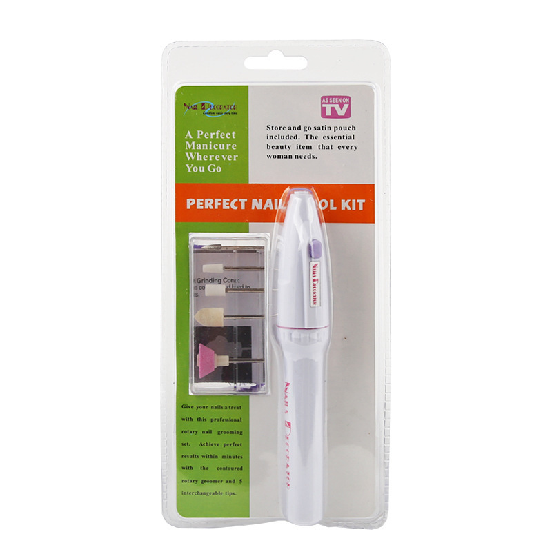 Professional nail power drills Manicure Machine Powered portable Battery nail drill manicure nail polisher set