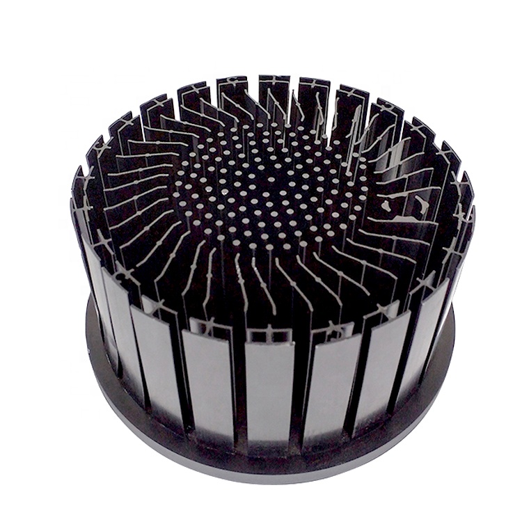 Круглый 100 Вт led cob clu048 cxb3590 140 мм pin fin led алюминиевый радиатор