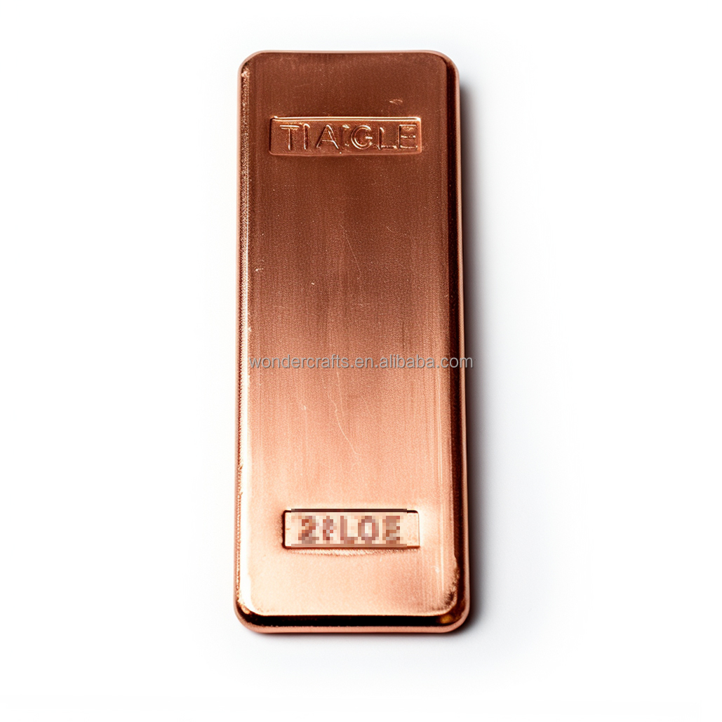WD Custom Metal Crafts Solid Metal Copper Bronze Metal Ingot Bar