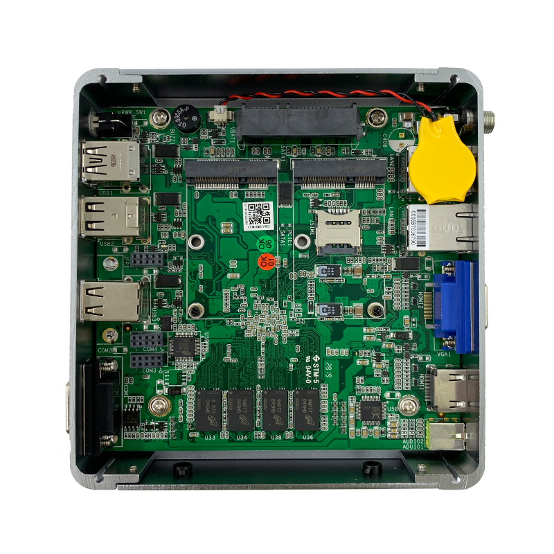 Встроенный промышленный nuc pc Мини безвентиляторный ПК с win7 8 10 linux os