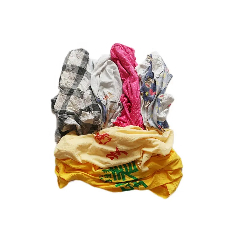 Top quality cut pieces cotton yarn waste industrial cleaning wiping rags