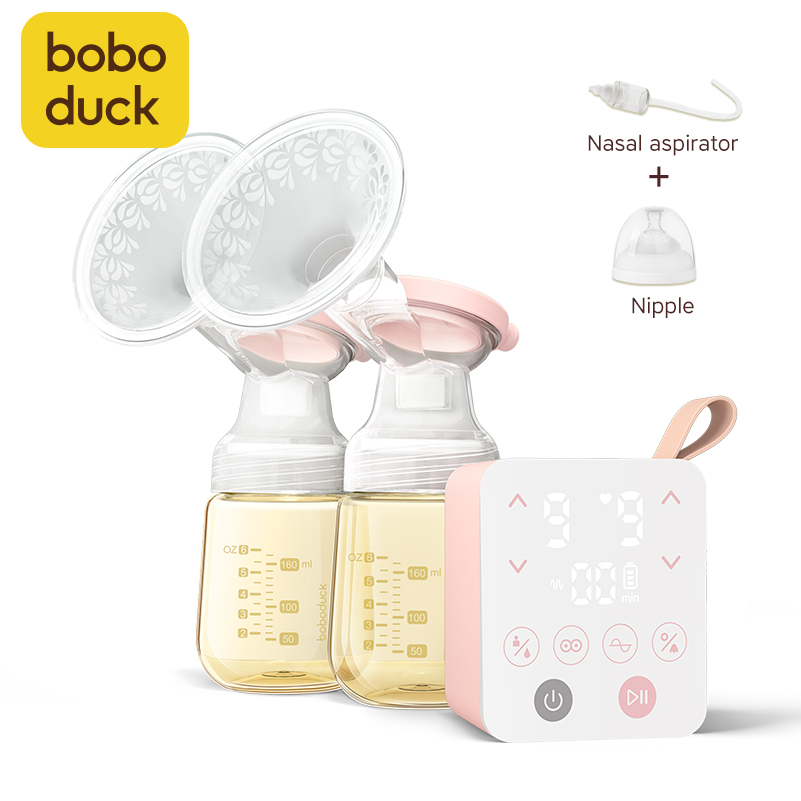 Boboduck, высокое качество, без БФА, двойной Электрический молокоотсос