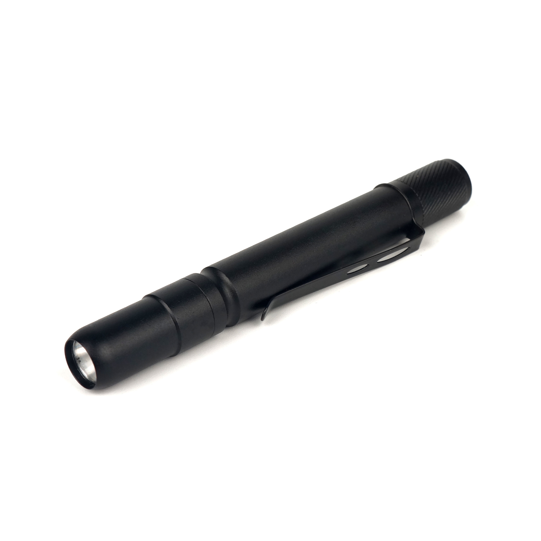 Aluminium Penlight 2AAA Battery flashlight LED Torch With Clip Medical Pen Lights