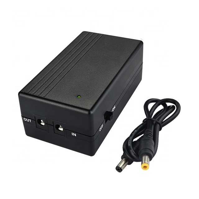 Dc 9v 1000mah перезаряжаемые мини-ИБП батареи резервного питания постоянного тока источник бесперебойного питания