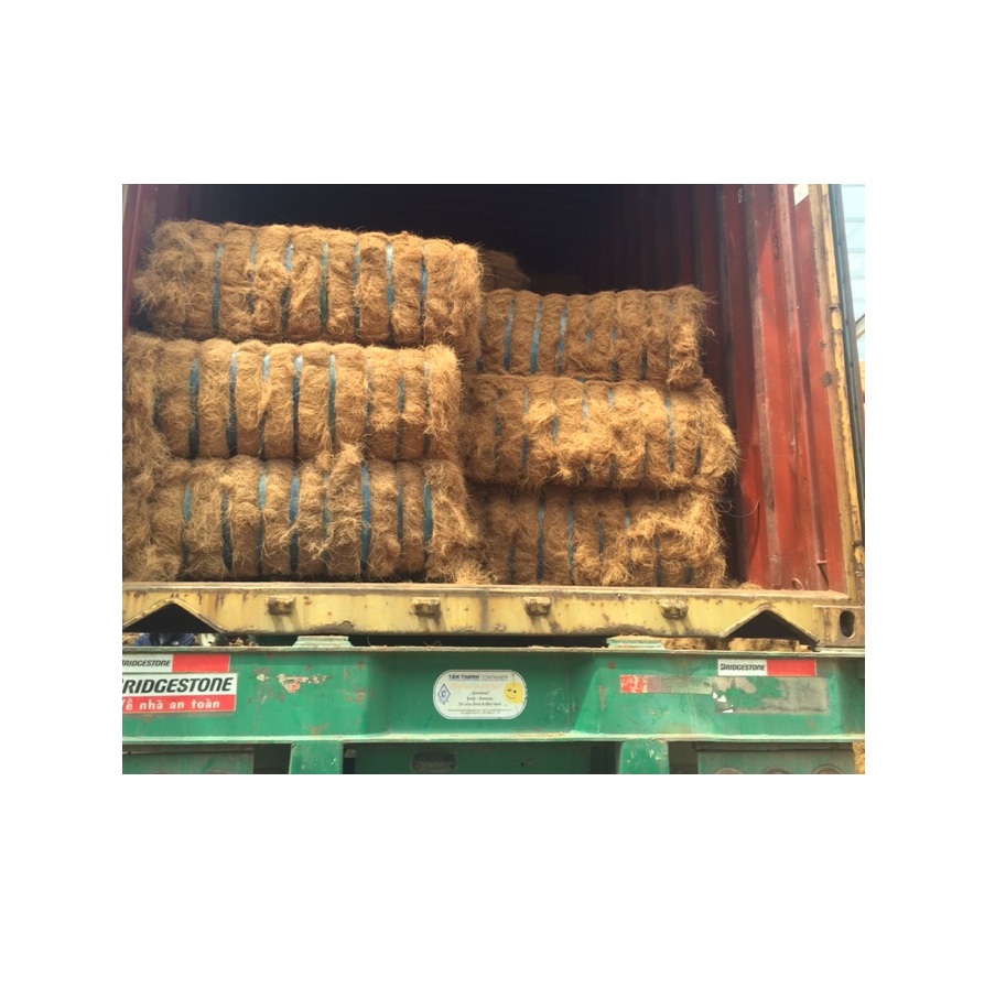 Natural sun dried coconut coir fiber from Vietnam