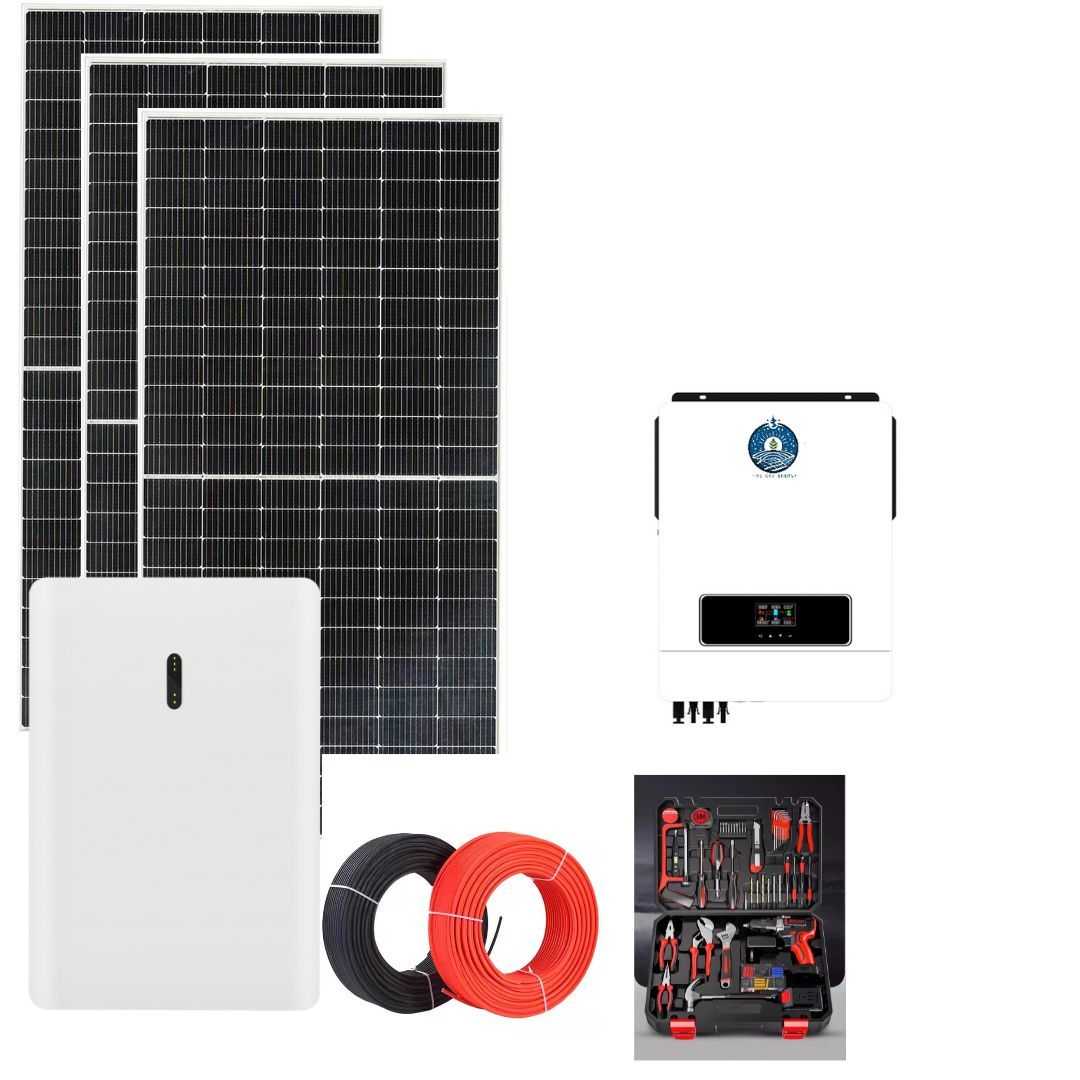 Complete Set Solar Energy power storage System 5000W 3KW 6KW 8KW 10KW hybrid solar panel electric power