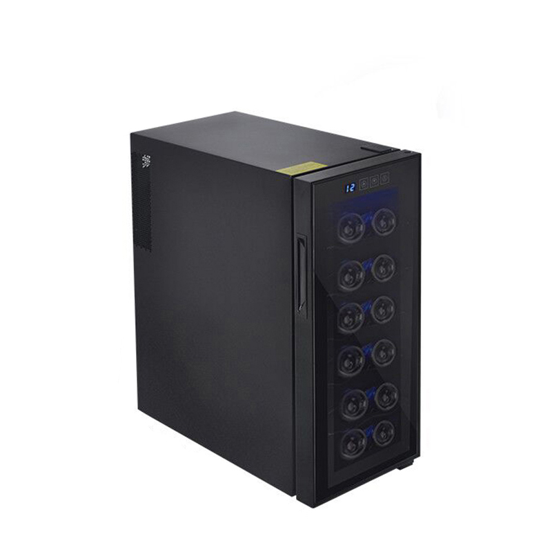 OEM automatic control panel no compressor 33L 12 bottle glass door wine refrigerator furniture