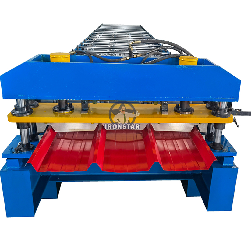 Hoja de techo Tr4 Tr5 Maquina formadora de rollos de acero niple IBR Maquina formadora de rollos de techo де Техас