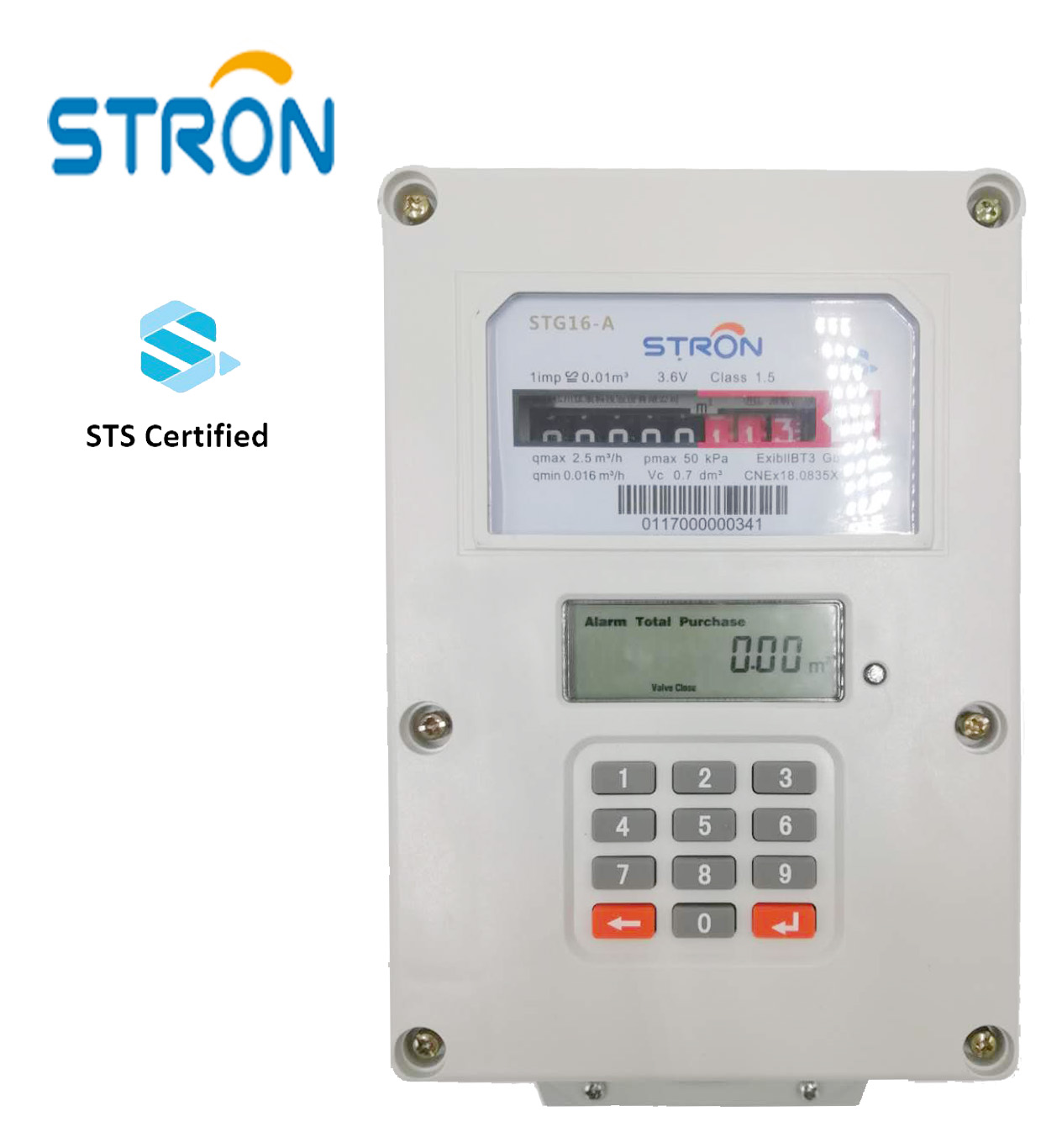 Автоматический клапан STG16 STS GPRS с дистанционным считыванием, умный расходомер сжиженного природного газа