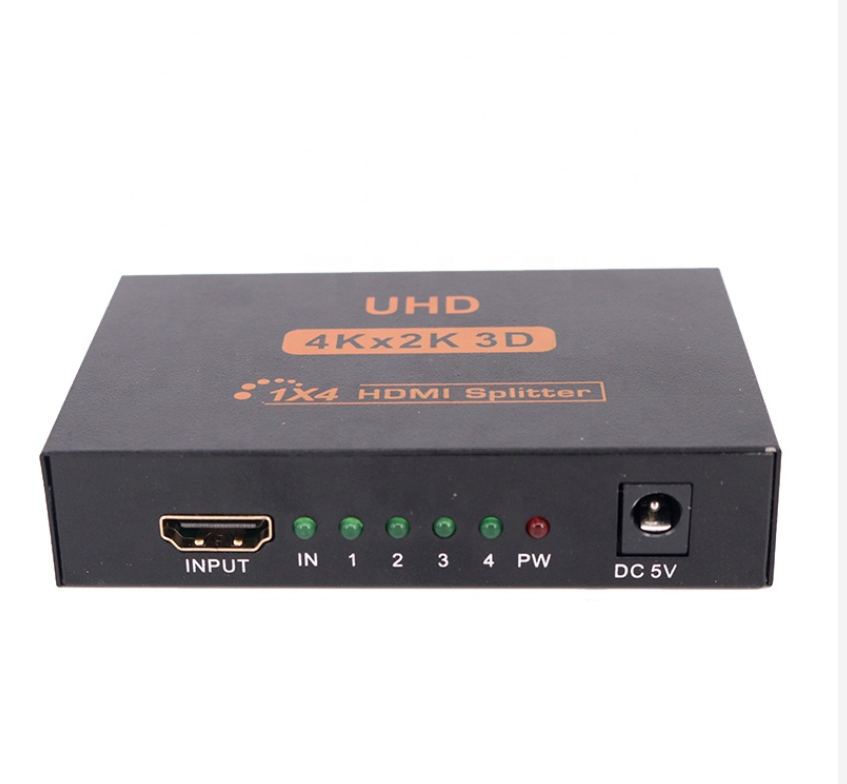 Разветвитель Full HD 4K x 2K HDMI 1 в 4 выхода разветвитель HDMI 1x4 с адаптером переменного тока дублирующий зеркальный экран Поддержка 2K x 4K 2160P 3D Аудио