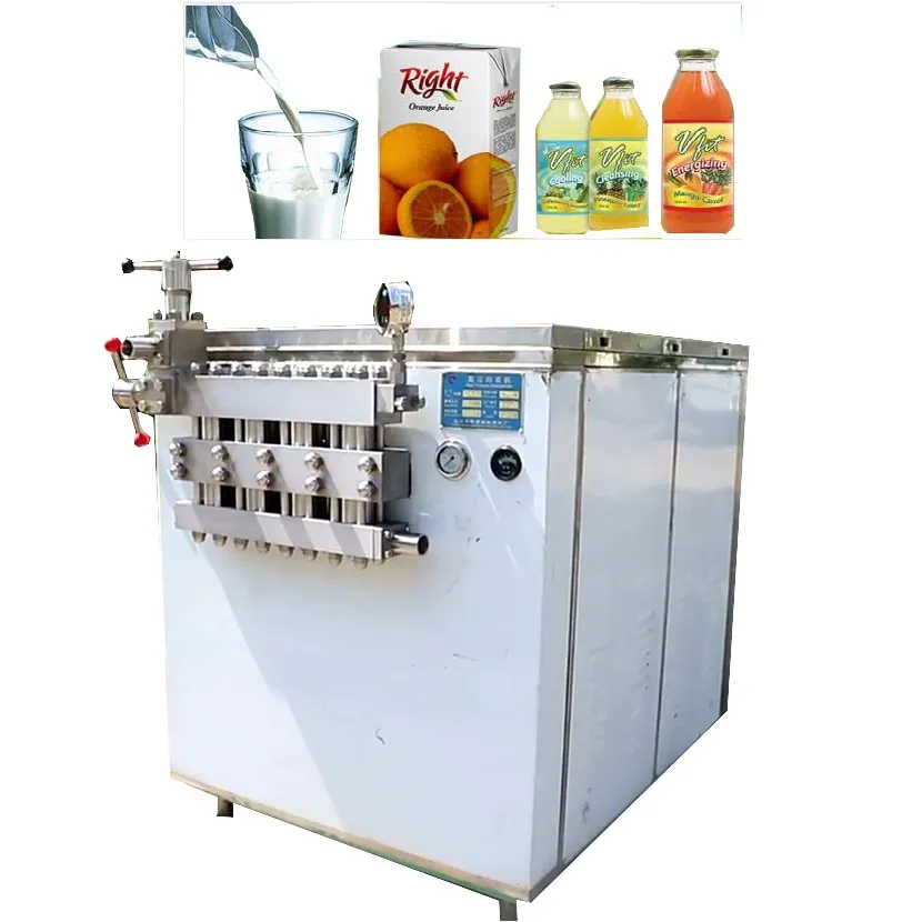 High pressure homogenizer for small production ice cream