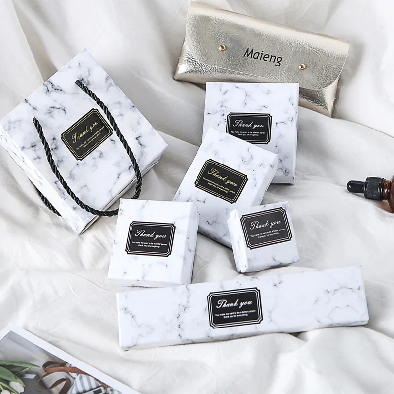 Marble Jewelry Box Leather Custom Oem Customized Art Item Time Paper Artwork Packing Box