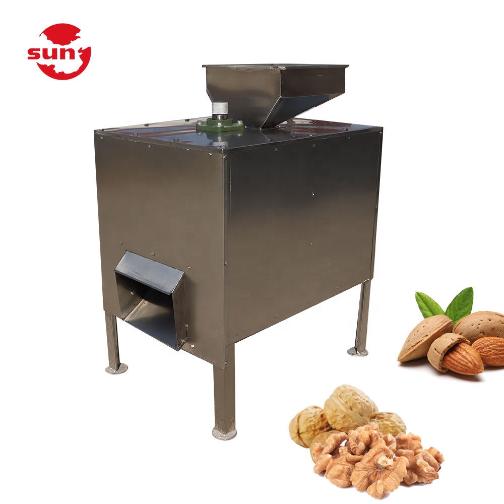 Customized quality nut cracking machine/almond with high level stainless steel material