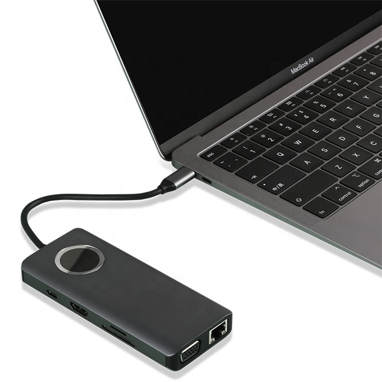 11 портов USB 3,0 вход USB-C адаптер для зарядки и передачи данных видео выход аудио выход