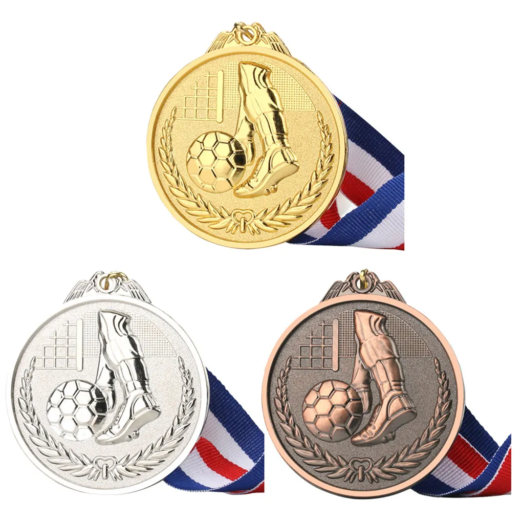 Оптовая продажа от производителя, медали для бега, металлические латунные медальоны, спортивная футбольная медаль