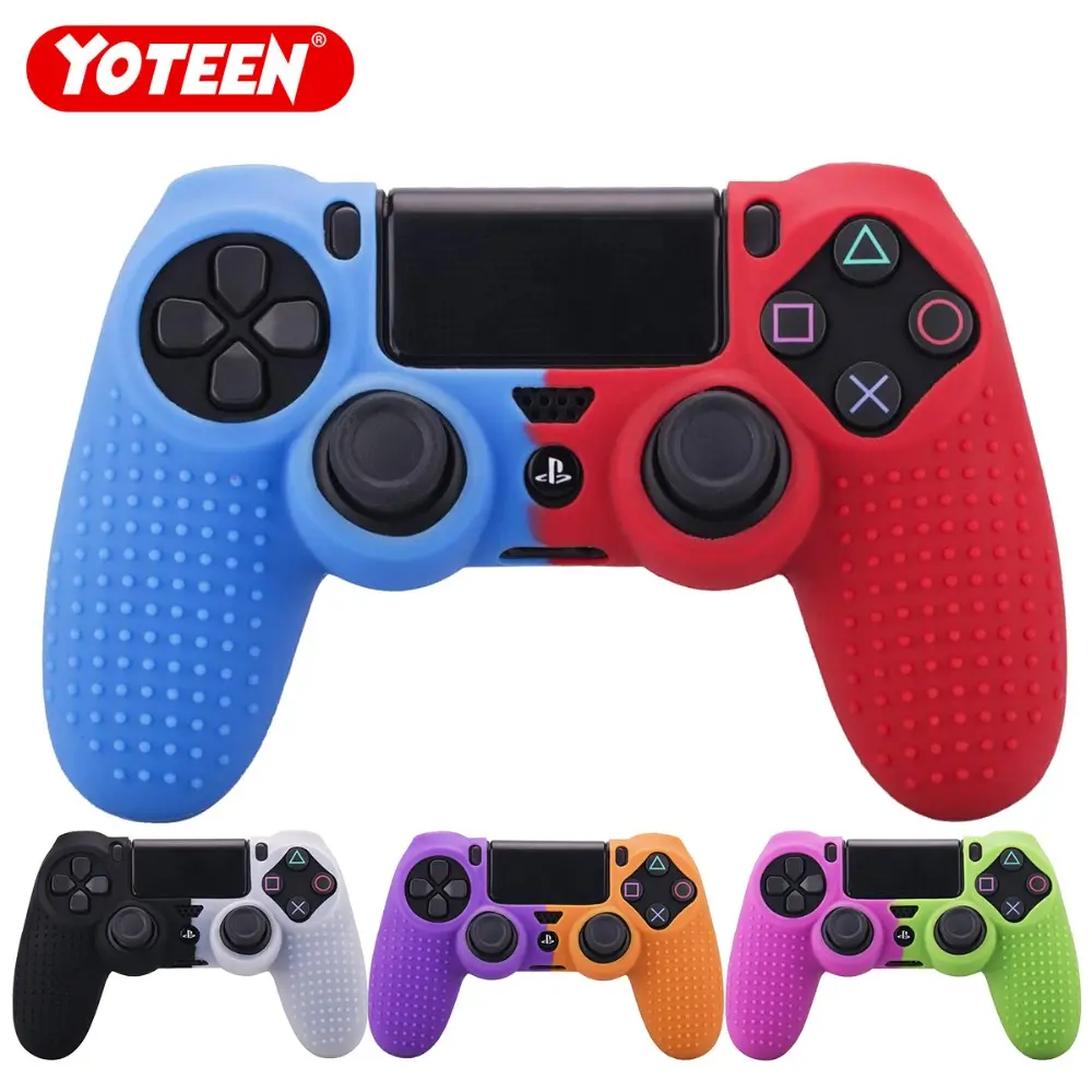 Doub-Spell Design ps4 controller grip silicone cover ps4 controller sleeve for ps4 controller pads
