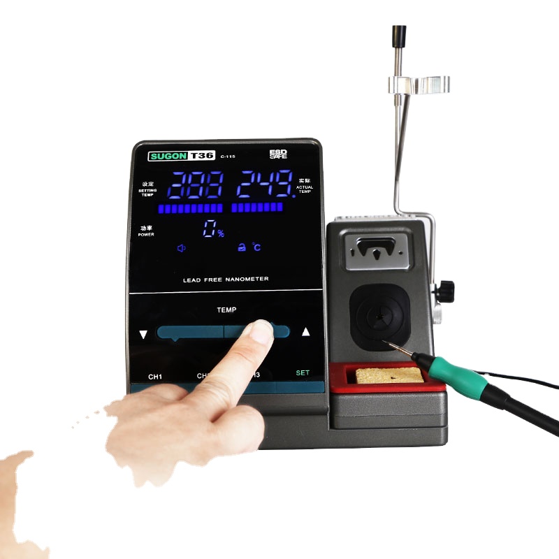 Orginal SUGON T36 Cautin Soldering Iron With Temperature Control Mobile Phone Laptop Repair tool Smd Rework Station