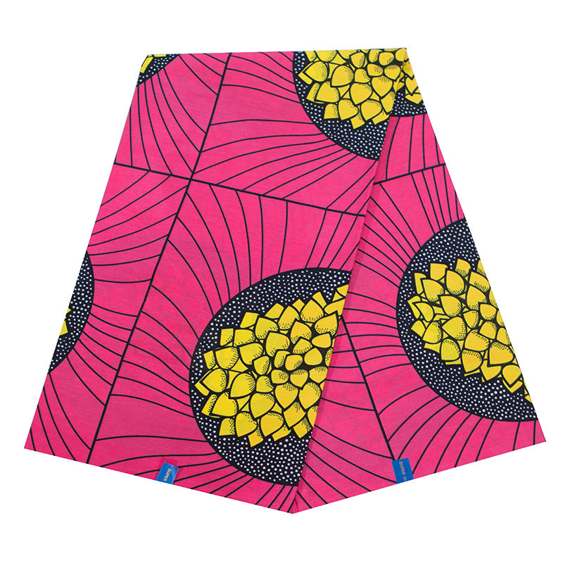 2021 cotton African wax cloth double-sided geometric African national printing fabric AliExpress spot wholesale