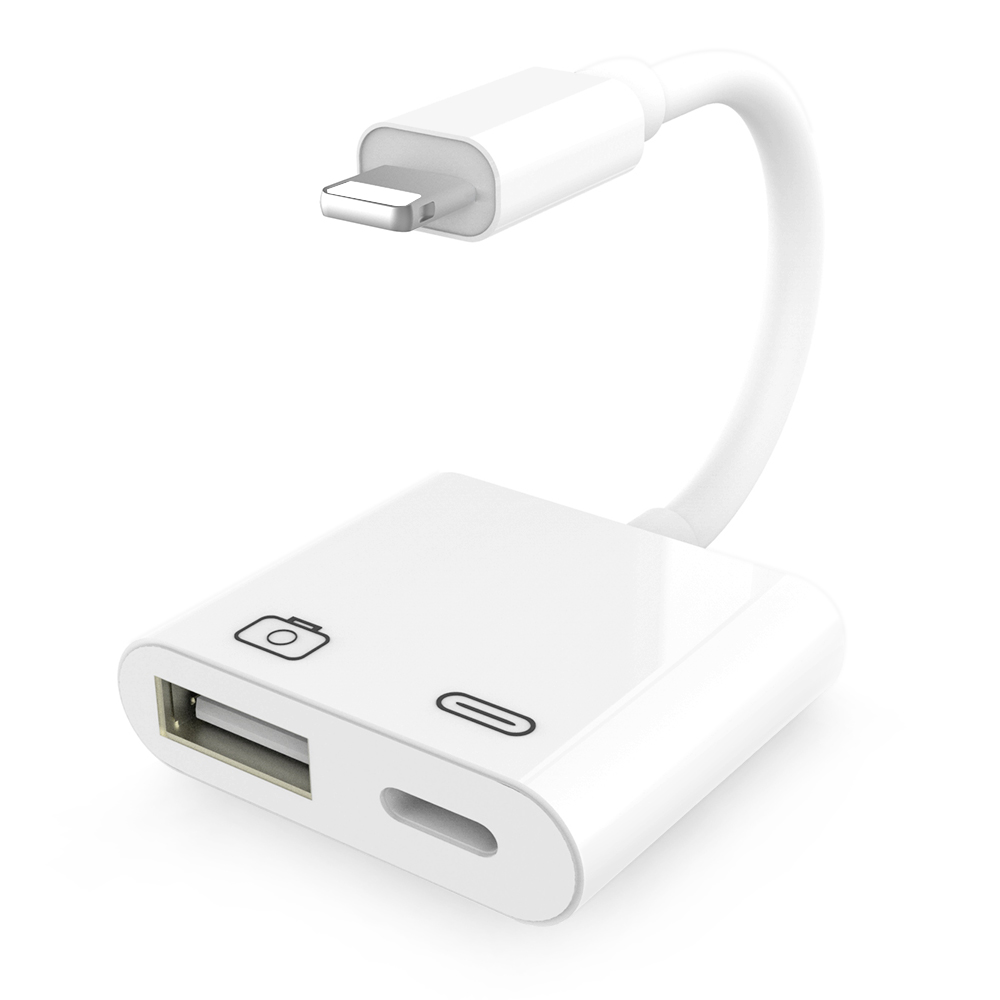 Новинка 2020, цифровой адаптер OTG для подсветки и чтения камеры USB 3, комплекты подключений для зарядки и синхронизации данных для iPhone X/XS/8 P/7/7P/6/6S