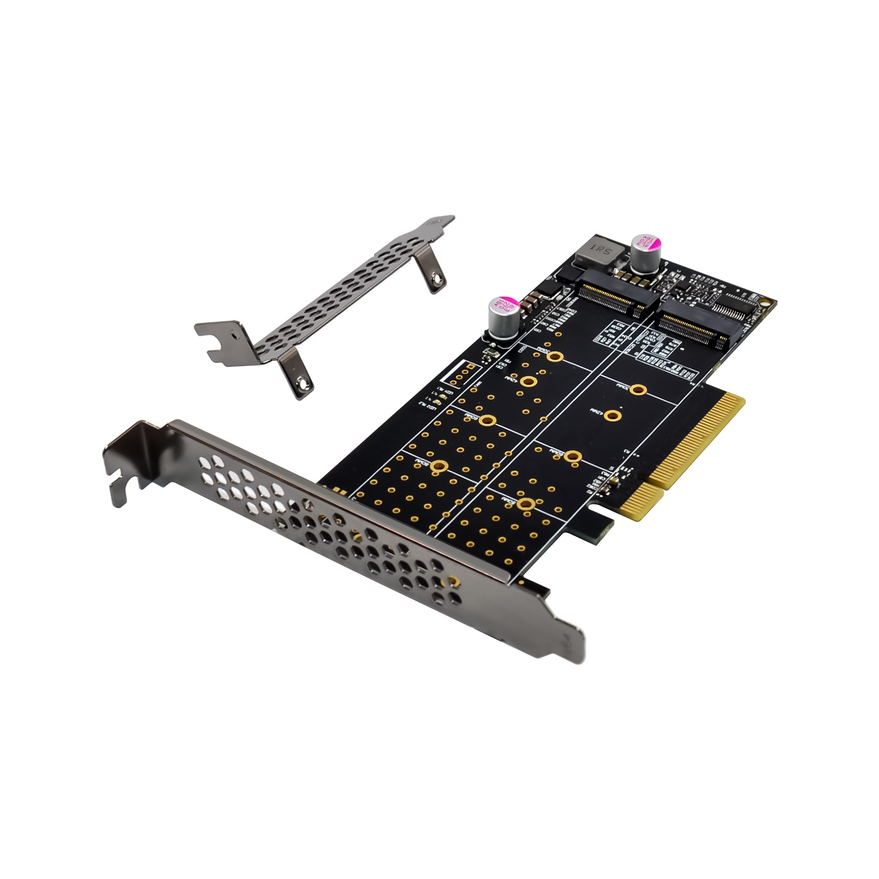 PCI-E X8 2 порта M.2 Key M NVMe карта 2 Nvme M2 SSDs PCIe SSD адаптер
