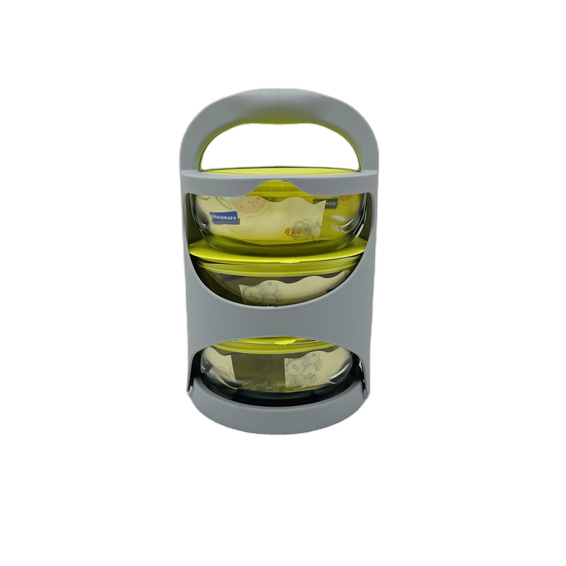 Factory supply attractive price household hygienic glass food storage jar 6pcs set