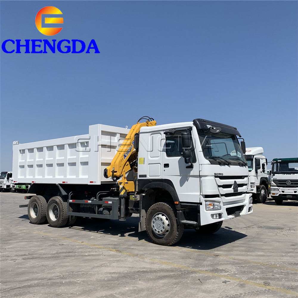Б/у 6x4 3 тонны 5 тонн Man дизельный Электрический самосвал с краном