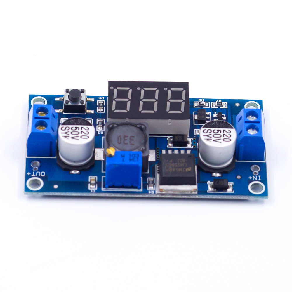 LM2596S светодиодный вольтметр DC-DC Шаг вниз Регулируемый источник питания постоянного тока модуль LM2596 с цифровым дисплеем для Мега 2560