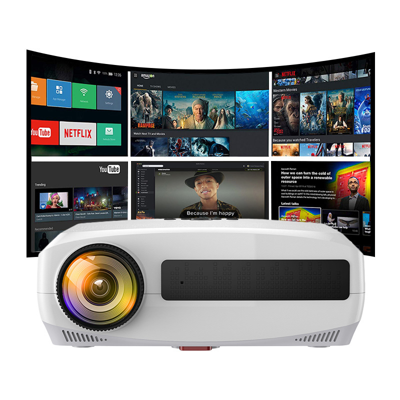 LINEYEE C3 4D светодиодный проектор Keystone 4K Android 10,0 WIFI 1920*1080P Proyector домашний кинотеатр 3D медиаплеер игровая приставка