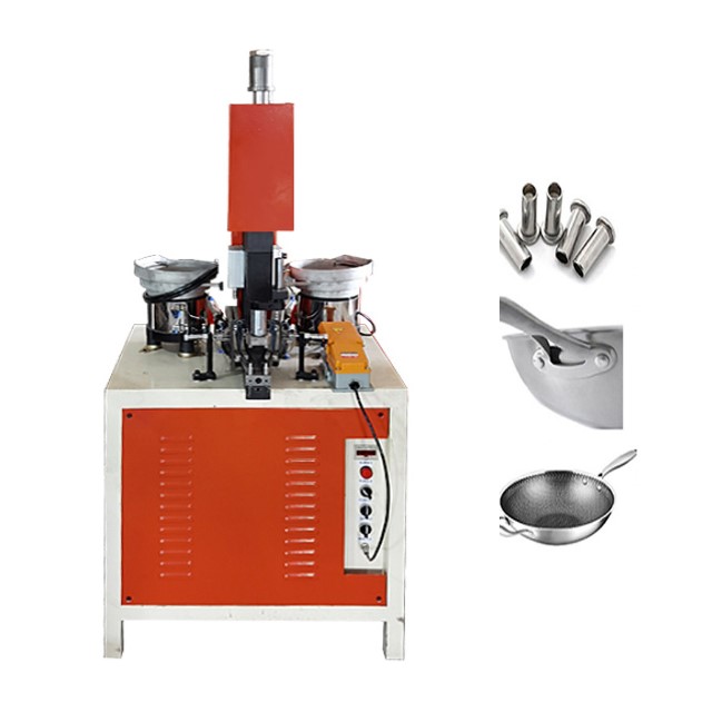 aluminum frying pan pot cookware Manual rivet making machine automatic riveting machine