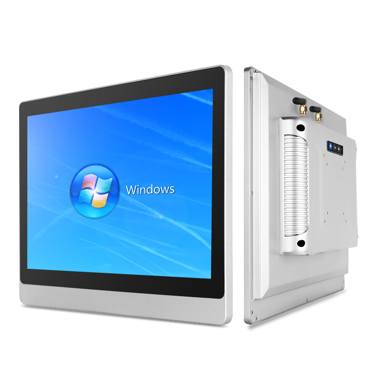 Touchthink 15 inch wall mounted win7 j1900 i3 i5 1024x768 2GB 64GB supermarket medical industrial touch screen all in one pc