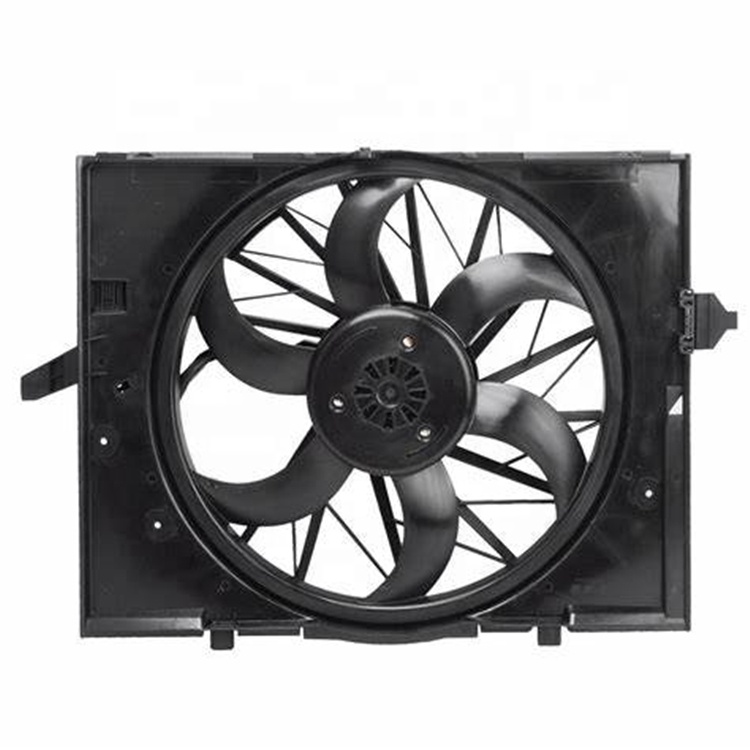 E60 E61 Radiator Cooling Fan Assembly For BMW E63 E64 Electric Engine Cooling Radiator Fan 17427540681 17427603762 17427526824