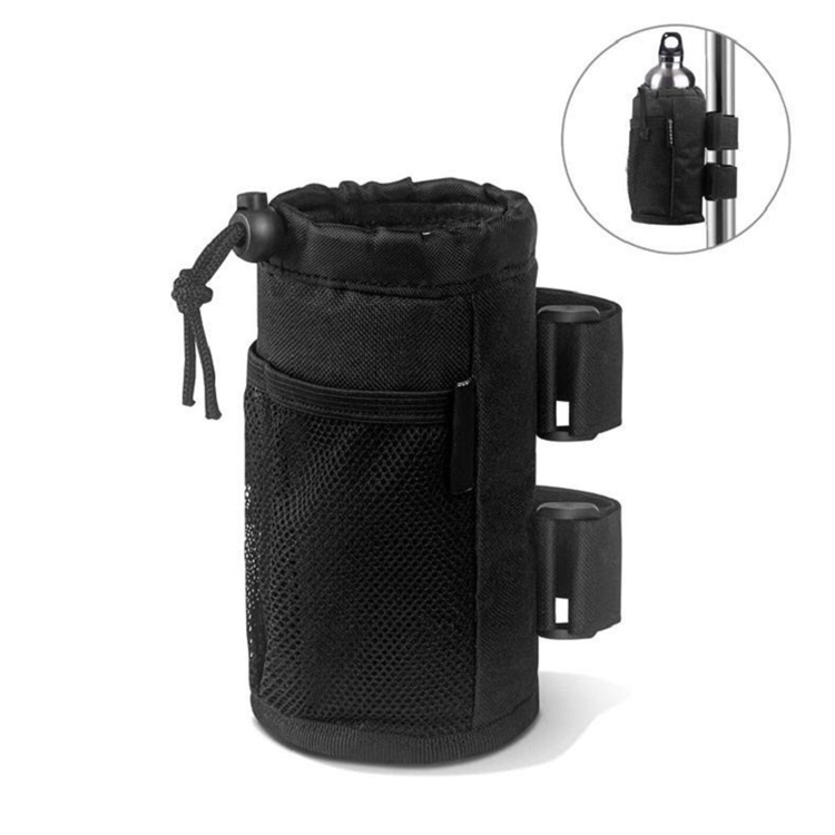 2pack Cup Holder For Bike
Drink Holder Accessories With Net Pocket And Cord Lock
Bicycle water bottle hanging bag