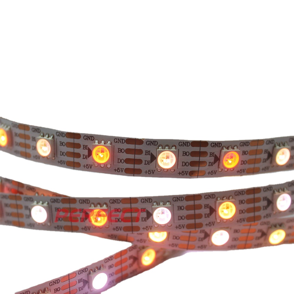 Водонепроницаемая Адресуемая SMD 5050 RGB Светодиодная лента WS2811 WS2812b WS2813 5 в 12 В 24 В