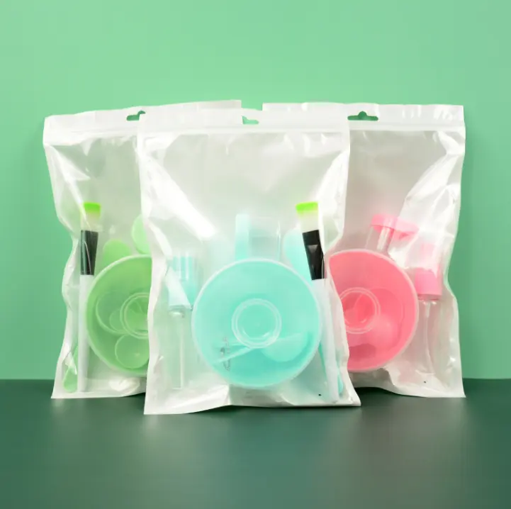 N85 Portable 9 PCS/SET Travel DIY Kit Brush Measuring Spoon Spray Bottle Cosmetic Washing Bowl Facial Skin Care Tools