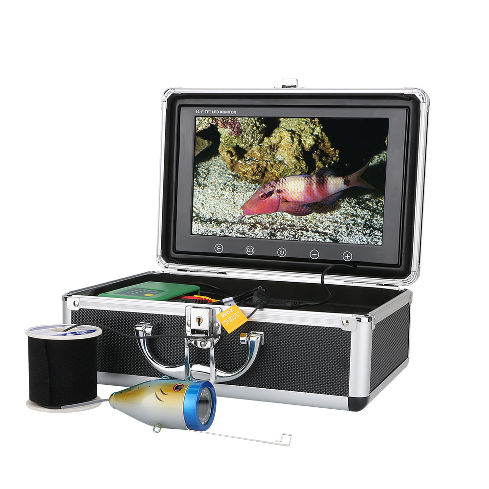 9 Inch 15M 1000TVL Fish Finder Underwater Fishing Camera 15pcs White LEDs + 15pcs Infrared Lamp For Ice/Sea/River Fishing